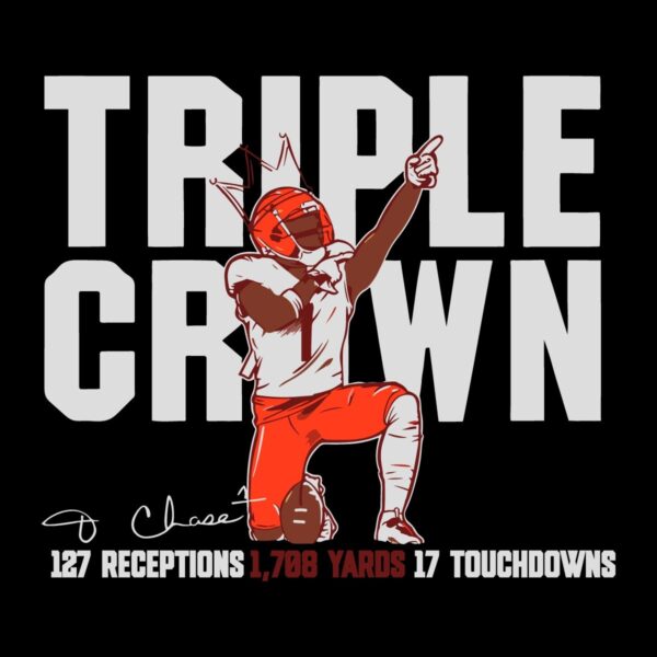 JaMarr Chase Triple Crown Bengals Football SVGPNG Design