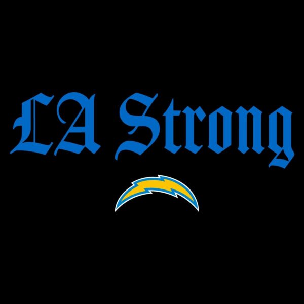LA Chargers SVG Stay Strong with Los Angeles Pride